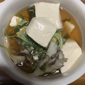 胃が疲れたら☆野菜湯どうふ